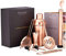 Cooks Professional 10 Piece Cocktail Shaker Set with Jigger, Strainers, Pouring Spouts, Recipe Book & Accessories | Modern Stylish Stainless Steel Full Cocktail Set for Home or Bar | Rose Gold