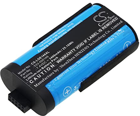 TCTK Akku 3400mAh Kompatibel mit [Logitech] 084-000845, 984-001362, Megaboom 3, S-00171, Ultimate Ears MegaBlast, Ultimate Ears Megaboom 3 Ersetzt 533-000146