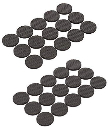 Wakauto Möbelpolster 30 Stück 2.8 cm Gummifußpolster rutschfeste Möbeluntersetzer Stuhlbein Bodenschutz Ideale Bett Sofa Rad Anti-Rutsch-Polster