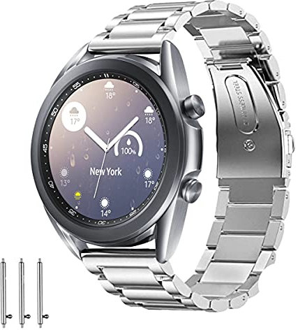 Aimtel Armband Kompatibel mit Samsung Galaxy Watch 3 Armband 41mm,Verstellbares Metallband Edelstahl Ersatzarmbänder Smartwatch Zubehör für Samsung Galaxy Watch 3.