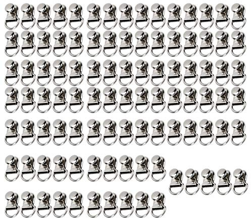 100 ensembles de crochets de lacet de chaussures Boucle à œillets en D Crochets de bottes en laiton Boucles de lacets de sécurité en dentelle pour réparation Escalade Chaussures de randonnée