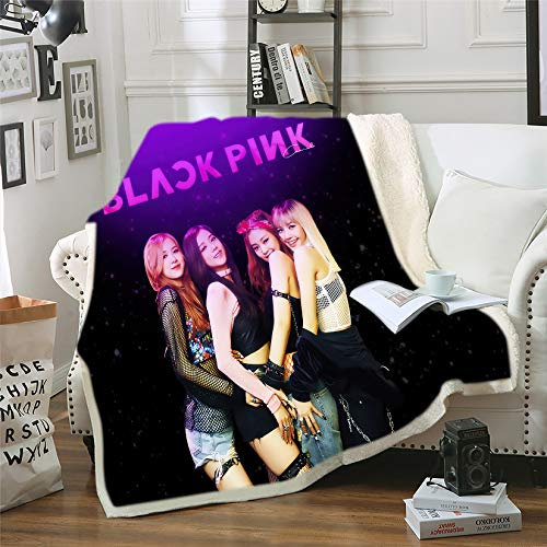 Ruiqieor Kuscheldecken 150x200 cm,Koreanische Girlgroup Decke,Weiche Flauschige Plüsch Decke Flanell Decke, TV-Decken,Sofadecke,Wohndecke,Mikrofaser Couchdecke(#04)