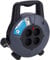 Electraline 49079, Kabeltrommel H05VV-F 3G1,5 10 m Kabel - IP20 Indoor / Kabelrolle mit 4 Schuko-Steckdosen / Kabelbox mit Verlängerungskabel / Leitungsroller mit Kurbel, 10M