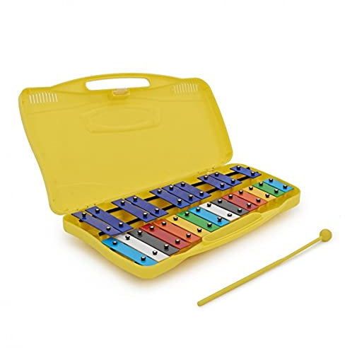 25-stimmiges Glockenspiel mit Regenbogen-Tasten von Gear4music