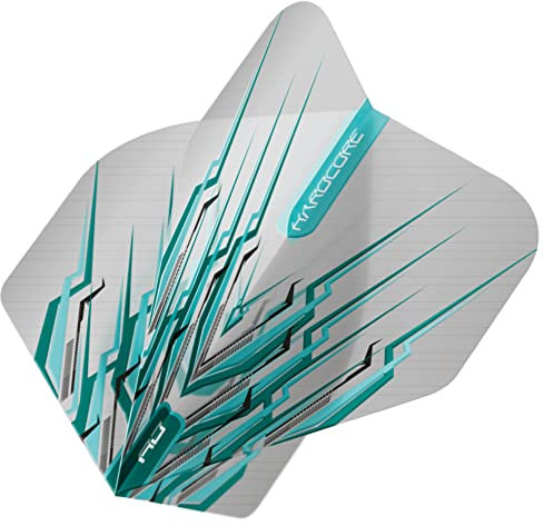 RED DRAGON Peter Wright Snakebite Hardcore Mohawk Light Blue Dart Flights - 3 Sets Per Pack (9 Flights in Total)