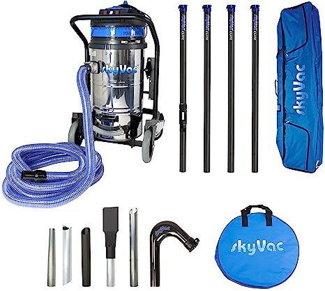 SkyVac Industrial 85 With Elite High Reach Poles - For Exterior Cleaning. 4 Pole Package. Heights Up To 6M / 20FT. 240V.