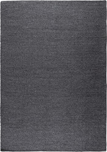 Wollteppich 100% Wolle | Wohnzimmer | Schlafzimmer - Mrcarpet (140x200cm, Dunkelgrau)