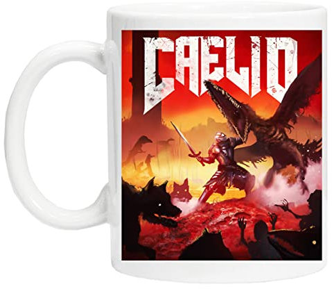 Elden Ring - Caelid Wiederverwendbare Tasse aus weißem Glas für Tee und Kaffee Coffe Cup