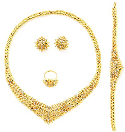 Neue Dubai Schmucksets Halskette/Armband/Ohrringe Äthiopien Eritrea Arabische Frauen Hochzeit Geschenke Afrikanische Mode, OZZKI