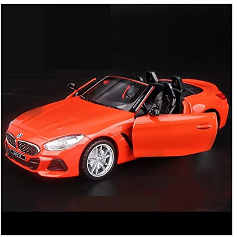 LANUVA 1/32 Für BMW-Z4 M40i Cabrio Sportwagen Modell Metalldruckguss Hohe Simulation Spielzeug Dekoration (Color : Orange)