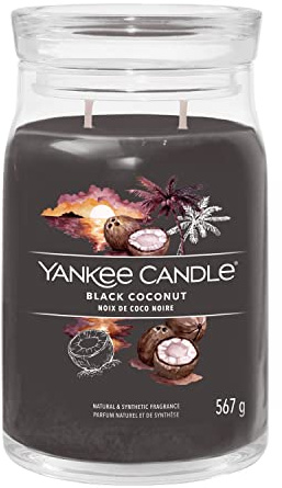 Yankee Candle Signature Scented Candle | Black Coconut Large Jar Candle with Double Wicks | Soy Wax Blend Long Burning Candle | Perfect Gifts for Women