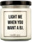 candle guy Duftkerze | Light me when you want a BJ. | Handgemacht aus 100% Sojawachs | 70 Stunden Brenndauer