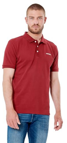 Kaporal - Polo Bordeaux Homme 100% Coton Bio - Corto - S - Bordeaux