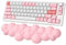 ZIYOU LANG Teclado Lindo reposamuñecas en forma de nube, reposamanos ergonómico para teclado con base de goma antideslizante, soporte de muñeca para teclado para oficina, computadora, PC, juegos, rosa