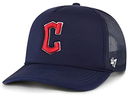 47 MLB Trucker-Mütze, verstellbar, Schaumstoff-Mesh, Cleveland Guardians, Einheitsgr��e