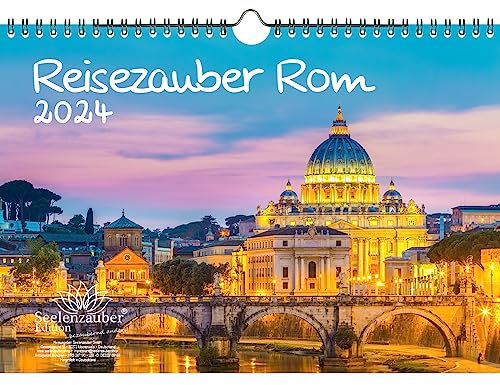 Reisezauber Rom DIN A4 Kalender für 2024 Urlaub Strand Meer Italien Mediterran - Seelenzauber