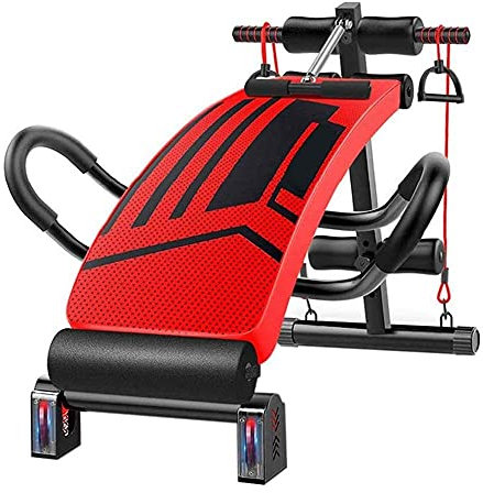 Hantelbank, verstellbare Bänke, verstellbare Bank, Hantelbank, Sit-Up-Bank, Hanteln, Rückenbrett, Liegestütze, Kraft- und Bauchtraining, für Indoor-Sportaktivitäten, Heim-Fitnessstudio, Rot