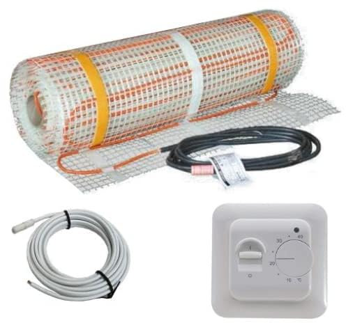 1400 Watt PREMIUM Fußbodenheizung elektrisch Fliese Bad Heizmatte Thermostat 7 m²