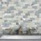 M MOFIT Self Adhesive Wall Tiles Kitchen Brick Mosaic Stick on Tiles Peel and Stick Tile Stickers Matte(10pcs,Blue Gray)
