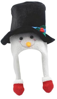 Harilla Schneemann Hut Party Hut Prop Kopfbedeckung Männer Frauen Kostüm Weihnachten Zylinder Kopfschmuck für Karneval Maskerade Urlaub Cosplay