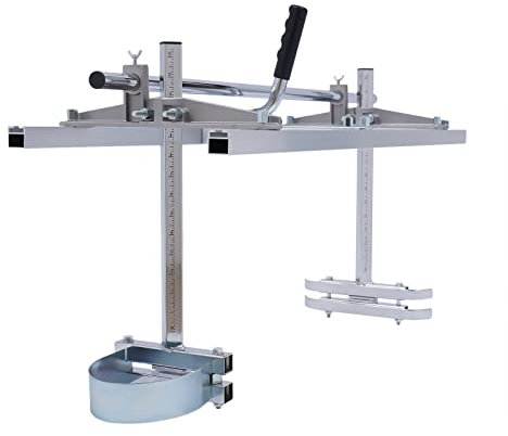 36'' Cutting Chainsaw Guide Bar Saw Mill,Portable Chain Sawmill Attachment,for 14-36 Chainsaw Guide bar Chain Saw Mill Log Planking Lumber,Silver,Aluminium,91.44 * 32 * 45.72cm
