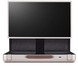 LG 27LX5Q TV 68cm (27 Zoll) Lifestyle TV StanbyME Go (Touch Screen, 60 Hz, integrierter Akku, Streaming Apps), Beigefarben