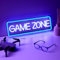 NELUX Neón LED Gaming - Game Zone Luces Neon Decoración Habitación Pared Gaming, Letrero Neon Gamer Lampara Habitacion Juvenil Luz, Cartel Luminoso Decorar Setup. Conexión USB con Regulador.