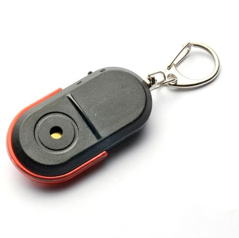 Portachiavi localizzatore oggetti smarriti, Trova chiavi attivato fischio, Allarme localizzatore chiave intelligente, Tracker Lost Key Finder Anti Lost Tag Compatibile Wireless Item Finder Led
