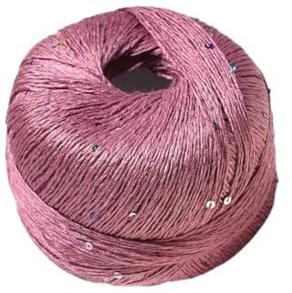 100g Sequin Knitting Yarn Balls Cotton Polyester Fiber Glitter Yarn Multi-Color Crochet Yarn for Knitting Shawl Sweater Hat Scarf