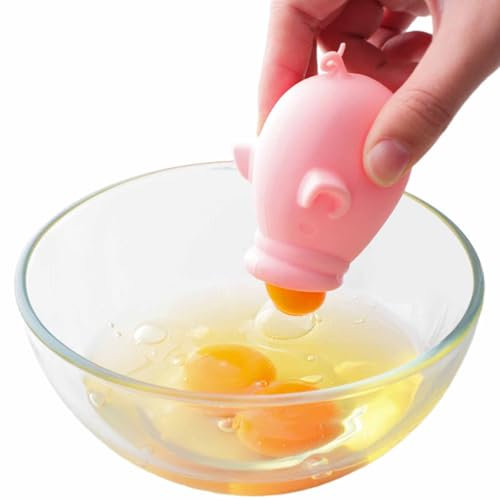Silicone Egg White Separator - Egg Separator Tool Included - Perfect for Egg White Separator and Egg Yolk Separator - Kitchen Gadget for Cooking and Baking