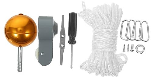 Sosoport Fahnenmastseil Fahnenmastkugel Zubehör Für Fahnenmasten Im Außenbereich Reparaturset Werkzeugen Für Einfache