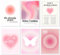Aura Poster Kunstdrucke Bilder 6er Set, Aura Poster Aesthetic, Rosa Poster Set Wandbilder Aesthetic Room Decor Bilder Schlafzimmer Deko für Zimmer, Schlafzimmer, Clean Girl (21x30cm, Ungerahmt)