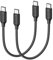 RAVIAD Cable USB C Carga Rápida 100W [2Pack 0.3M] Cable USB C a USBC PD3.0 5A Cable Tipo C QC3.0 Cable de Nylon Carga Rápida Tipo C para iPhone 16 15 Plus Pro Max Samsung Galaxy S24 S23 MacBook Pad