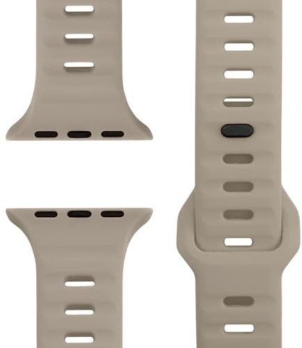 NALIA Motion Silikon Armband für Apple Watch 42/44/45/46/49mm | Espressobraun, 49mm/46/45/44/42 Serie 1-3