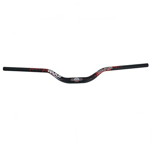 Trkimal φ31.8mm Straße MTB Mountainbike Fahrrad Extra Lang 780mm Lenker 55mm Riser Bar für Downhill Radfahren Rennen Off-Road MTB, BMX (Black+Red)