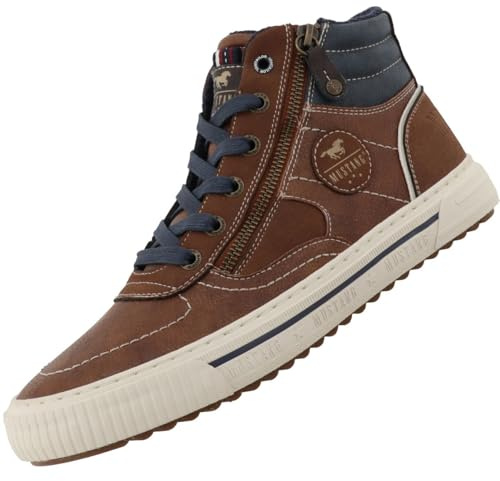 MUSTANG Herren Sneaker Masha | Erwachsene Sneaker Mid-Top | 15M0041004 | Weite G | Reißverschluss
