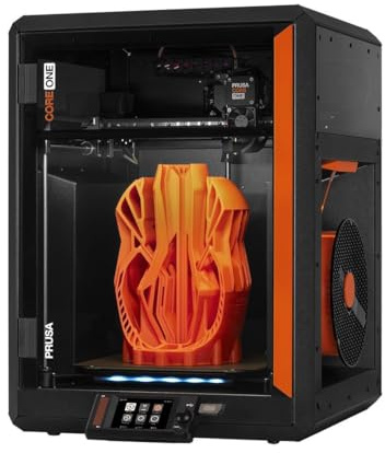 Prusa Core One, FDM-3D-Drucker, gebrauchsfertig, montiert und getestet, abnehmbare Druckblätter, 1 kg PLA-Presamentspule im Lieferumfang enthalten, Druckgröße 24,9 x 21,9 x 26,9 cm