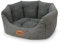 Nobby 70760 Komfortbett oval Josi, grau, 86 x 70 x 24 cm