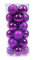 HMILYDYK Weihnachtsbaumkugeln, Kunststoff, 6 cm, Violett, 24 Stück