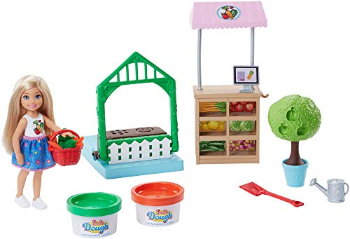 Mattel Barbie FRH75 Cooking und Baking Veggie Garden Chelsea Puppe und Spielset