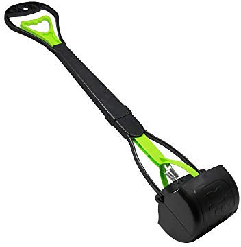 Nubstoer Kotschaufel mit langem Griff für Hunde und Katzen, zufällige Farbe