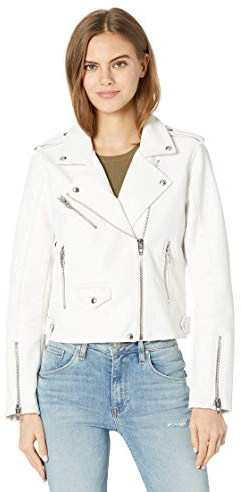 [BLANKNYC] Luxury Clothing Vegan Leather Moto Jacket, Comfortable & Casual Coat Chaqueta de cuero sinttico Mujer