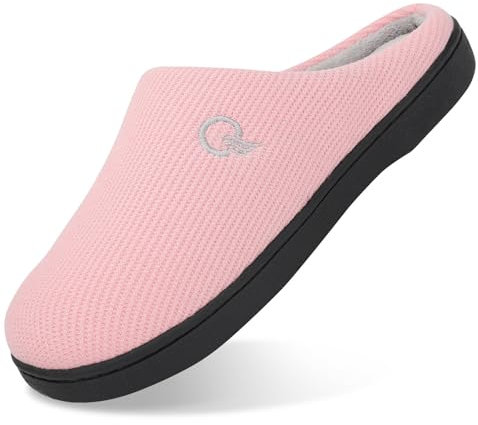 Mishansha Pantofole Donna Ciabatta Invernali Home Scarpe Memory Foam Caldo Comode Antiscivolo Ciabatte Casa Interno e Esterno Rosa 42/43