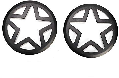 Yctze Nebelscheinwerferabdeckung FrontblinkeraNebelscheinwerfer Lampenabdeckung Protect Trim Fit für JK & Unbegrenzt 2007-2017