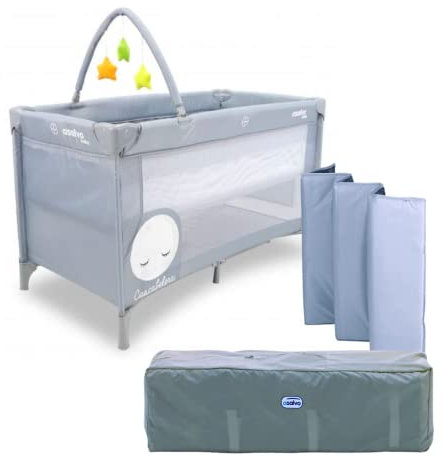 Asalvo Reisebett Complet Duo Luna grau