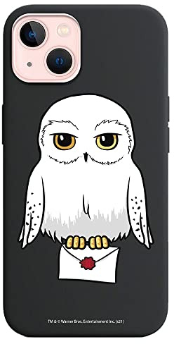 Personalaizer Schutzhülle für iPhone 13, Harry Potter Hedwig, Schwarz