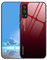 UPLAI Cover per Vivo Y72 5G/Vivo Y52 5G, Ultra Sottile Morbido TPU Silicone Antiurto Custodia Insieme a Colore Sfumato Vetro Temperato, Moda Colorato Caso.Rosso Nero