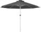 Outsunny 3(m) Solar Powered Garden Parasol with Lights, LED Lighted Deck Umbrella with 48mm Aluminium Pole, Crank, Solar Charged and USB Type-c, for Balcony, Outdoor and Lawn, Charcoal Grey