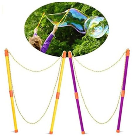 UEAVOID 2 Paar Seifenblasen-Stab,Blase Zauberstab,Riesenseifenblasen,Seifenblasen Spielzeug,Kindergeburtstag Bubble,Bubble Sticks Geschenke,Seifenblasen Kinder Stab,Giant Bubble Maker,Bubble Wand