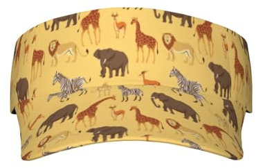 Simpatici Animali C Cappelli Visiera Parasole Cappello Visiera Regolabile per Sport solari per Uomo Donna